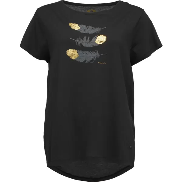  Ženska majica s kratkimi rokavi LOAP ASIKA CLW2459 ČRNA 