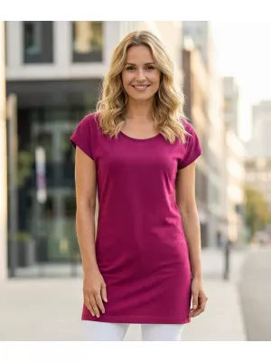 Ženska dolga majica s kratkimi rokavi ALTISPORT NoPrint NP/ALW321 FUKSIJA