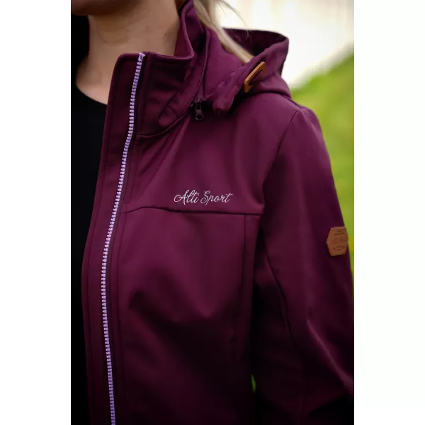  Ženski softshell plašč ALTISPORT CIARA BORDO/VIJOLIČNA 