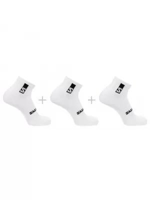 Nogavice SALOMON EVERYDAY ANKLE 3-PACK LC2086500 BELO/BELO/BELO