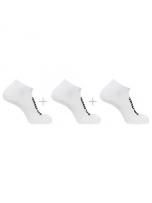 Nogavice SALOMON EVERYDAY LOW 3-PACK LC2086900 BELO/BELO/BELO