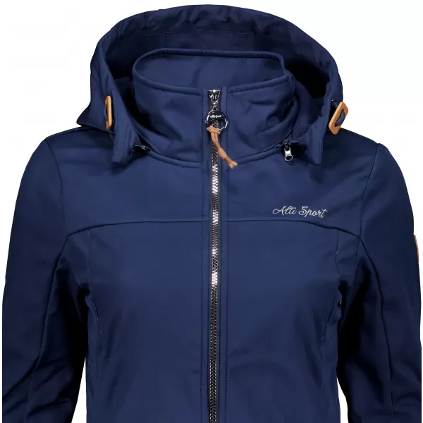  Ženski softshell plašč ALTISPORT CIARA TEMNO MODRA 