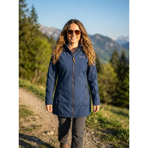  Ženski softshell plašč ALTISPORT CIARA TEMNO MODRA 