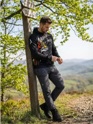 Moški vrhunski funkcionalni pulover ALTISPORT VOJ/ALM029MI01 ČRNA IN RUMENA