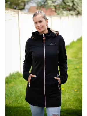 Ženski softshell plašč ALTISPORT CIARA ČRNA/ROZA
