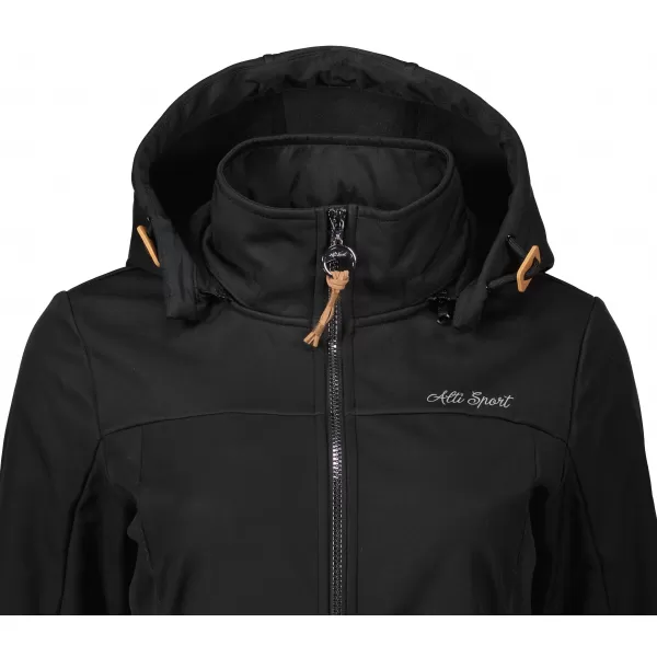  Ženski softshell plašč ALTISPORT CIARA ČRNA 