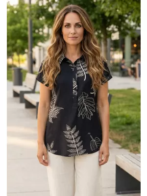 Ženska bluza KIXMI SARAH ČRNA