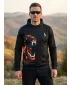 Moški vrhunski funkcionalni pulover ALTISPORT VOJ/ALM029MI01 ČRNO-ORANŽNA