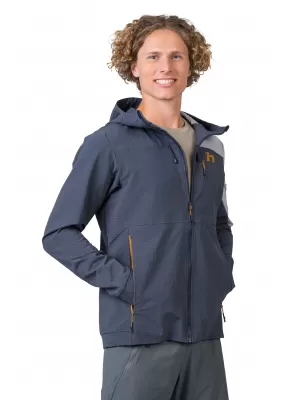 Moška jakna HANNAH AREN HOODY INDIJSKO ČRNILO/KOŽA MORSKEGA PSA