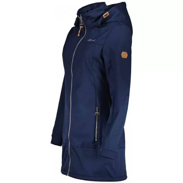  Ženski softshell plašč ALTISPORT CIARA TEMNO MODRA/SREBRNA 