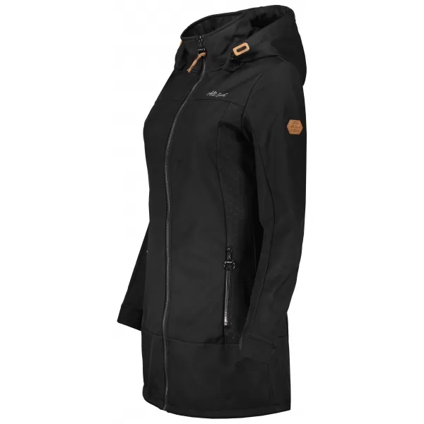 Ženski softshell plašč ALTISPORT CIARA ČRNA 