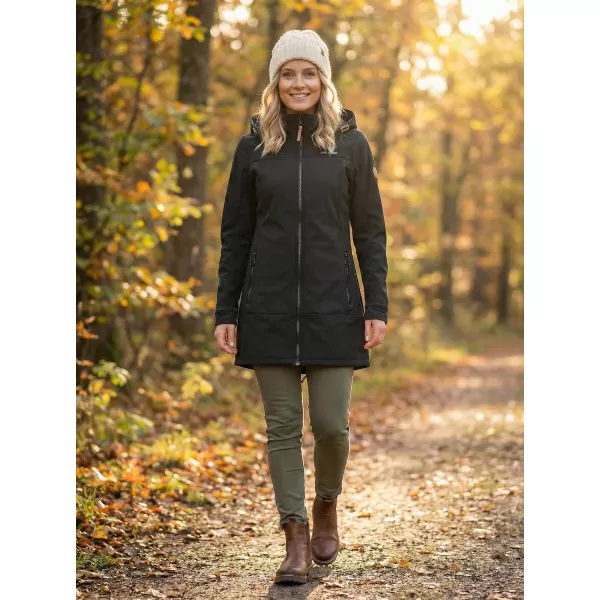  Ženski softshell plašč ALTISPORT CIARA ČRNA 
