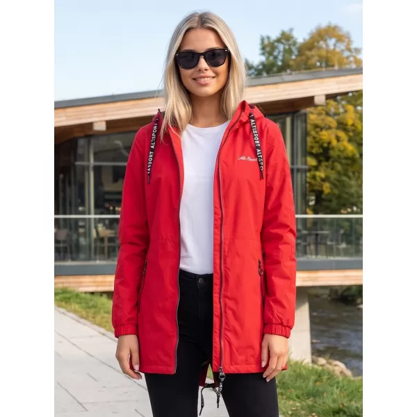  Ženski plašč ALTISPORT CHELSIE RDEČA 