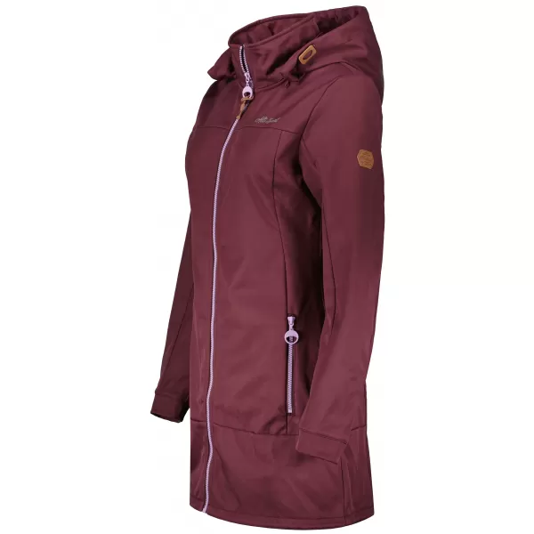  Ženski softshell plašč ALTISPORT CIARA BORDO/VIJOLIČNA 