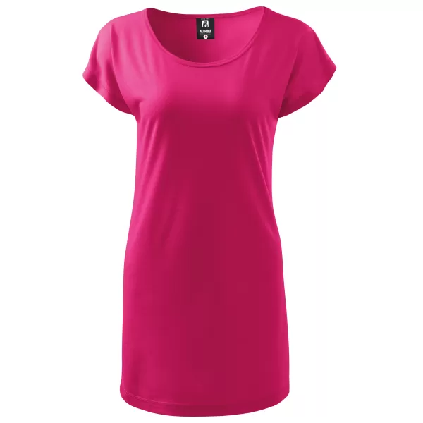  Ženska dolga majica s kratkimi rokavi ALTISPORT NoPrint NP/ALW321 MAGENTA 