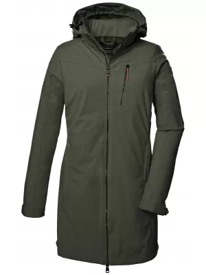 Ženska softshell parka KILLTEC KOS 41 41281-733 OLIVNO