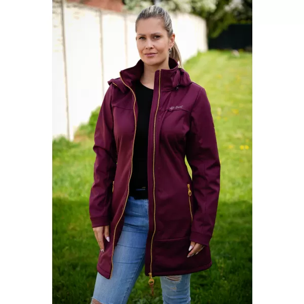 Ženski softshell plašč ALTISPORT CIARA BORDO 