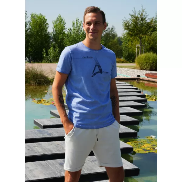  Moška majica s kratkimi rokavi ALTISPORT CADMAN MODRA 