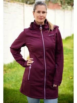 Ženski softshell plašč ALTISPORT CIARA BORDO/VIJOLIČNA