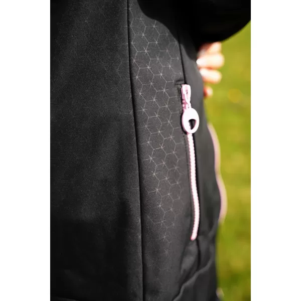  Ženski softshell plašč ALTISPORT CIARA ČRNA/ROZA 