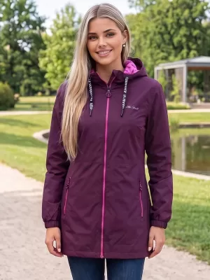 Ženski plašč ALTISPORT CHELSIE VIJOLIČNA/ROZA