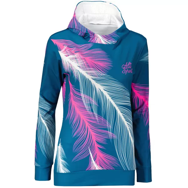  Ženski vrhunski funkcionalni pulover ALTISPORT VOJ/ALW001MI01 BENCIN/ROZA 