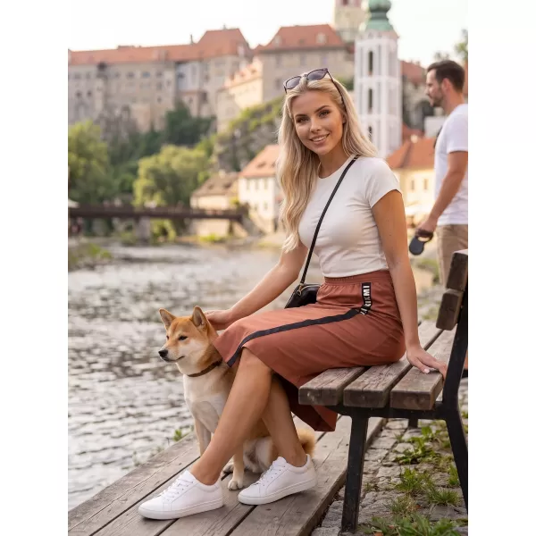  Žensko krilo KIXMI SIBILA RJAVA/SMETANA 