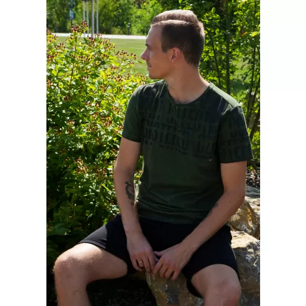  Moška majica s kratkimi rokavi KIXMI SENON VOJAŠKI 