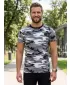 Moška majica s kratkimi rokavi ALTISPORT NoPrint NP/ALM441 KAMUFLAŽNO SIVA