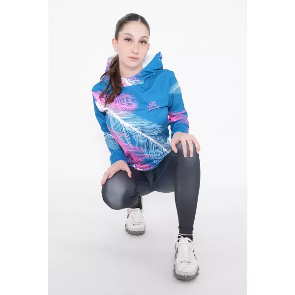  Ženski vrhunski funkcionalni pulover ALTISPORT VOJ/ALW001MI01 BENCIN/ROZA 