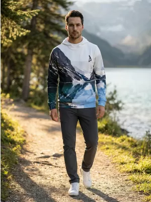 Moški vrhunski funkcionalni pulover ALTISPORT VOJ/ALM030MI01 BELA/MODRA