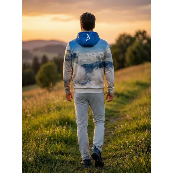  Moški vrhunski funkcionalni pulover ALTISPORT VOJ/ALM030MI01 SVETLO MODRA 