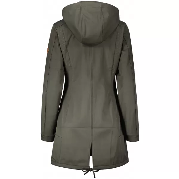  Ženski softshell plašč ALTISPORT CIARA KAKI/RDEČA 