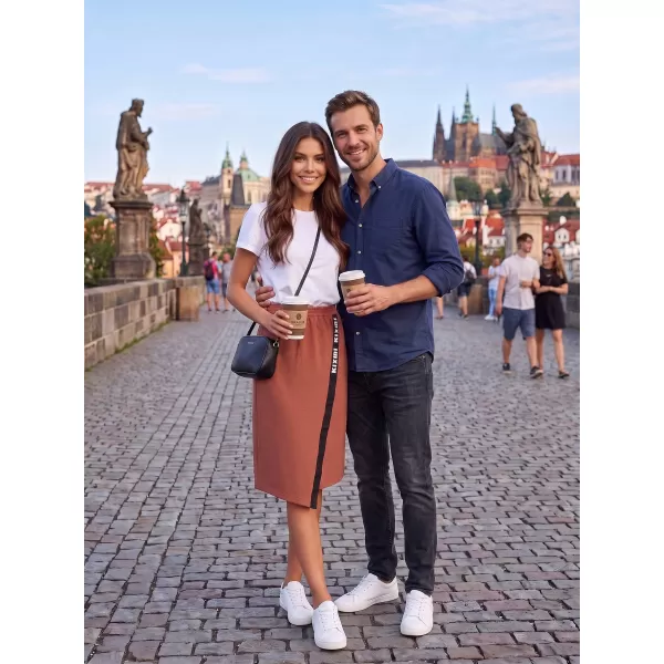  Žensko krilo KIXMI SIBILA RJAVA 