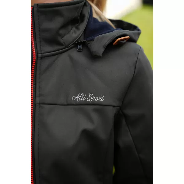  Ženski softshell plašč ALTISPORT CIARA KAKI/RDEČA 