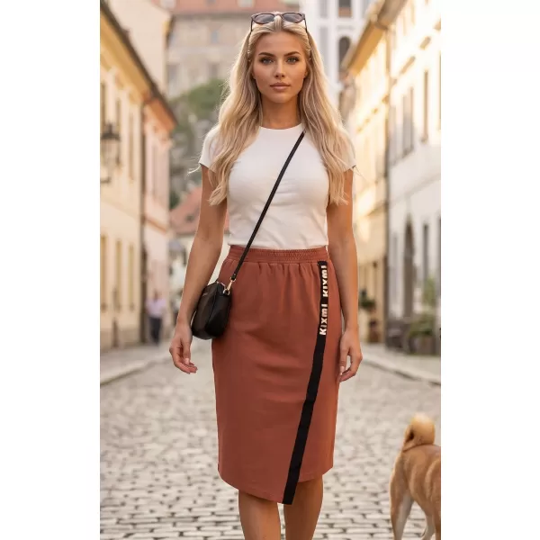  Žensko krilo KIXMI SIBILA RJAVA/SMETANA 