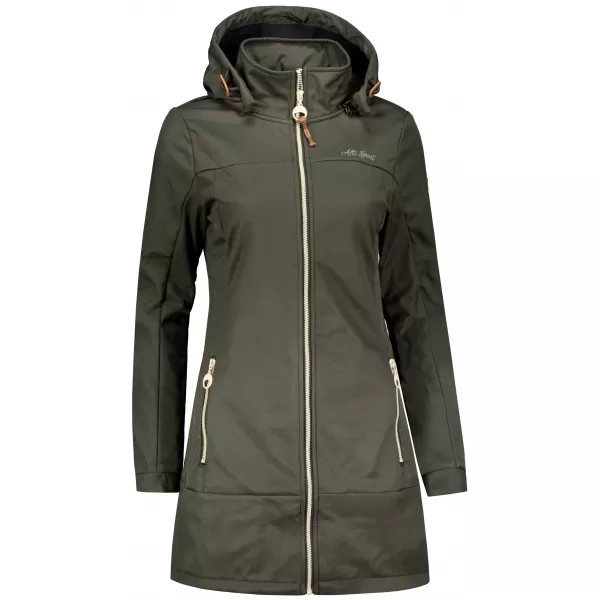  Ženski softshell plašč ALTISPORT CIARA KAKI 