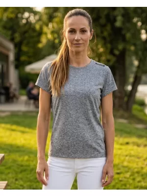 Ženska majica s kratkimi rokavi SAM 73 DAFNE WT 922 ČRNA S POUDARKI