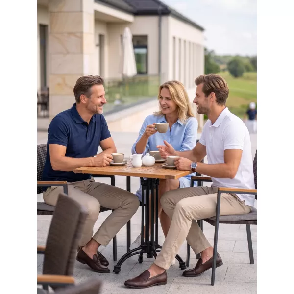  Moška majica s kratkimi rokavi z ovratnikom ALTISPORT NoPrint NP/ALM302 BELA 