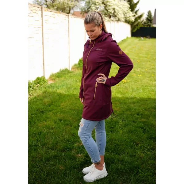  Ženski softshell plašč ALTISPORT CIARA BORDO 
