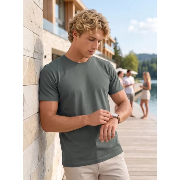  Moška majica s kratkimi rokavi ALTISPORT NoPrint NP/ALM921 TEMNI SKRILAVEC 
