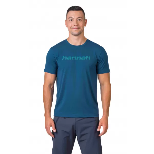  Moška majica s kratkimi rokavi HANNAH BINE MORNARSKO MODRA 