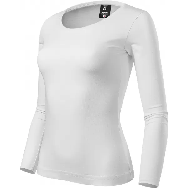  Ženska majica z dolgimi rokavi ALTISPORT NoPrint NP/ALW961 BELA 