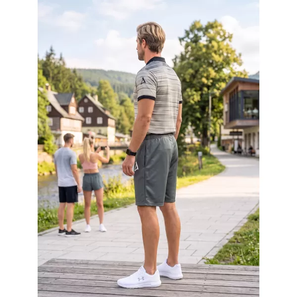  Moške premium funkcionalne kratke hlače ALTISPORT VOJ/ALM013KRA01 SIVA 