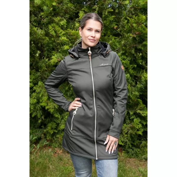  Ženski softshell plašč ALTISPORT CIARA KAKI 