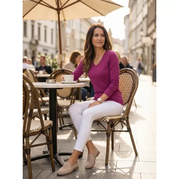  Ženska majica z dolgimi rokavi ALTISPORT NoPrint NP/ALW721 FUKSIJA 