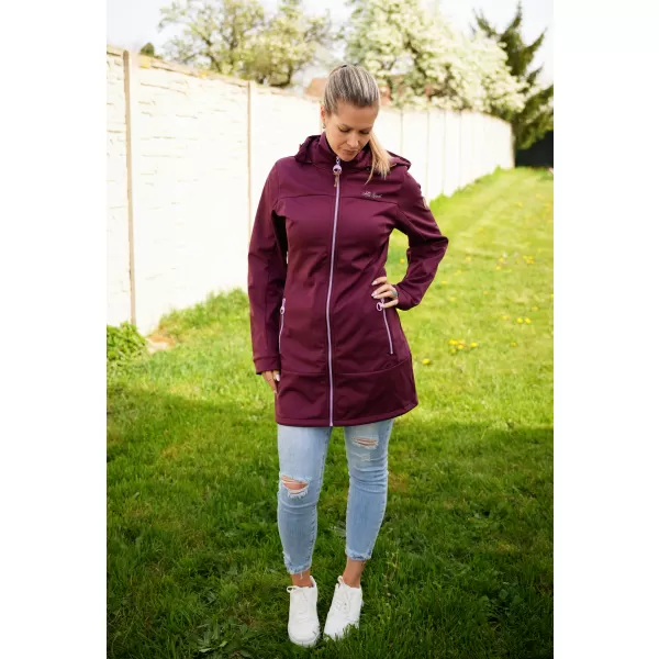  Ženski softshell plašč ALTISPORT CIARA BORDO/VIJOLIČNA 