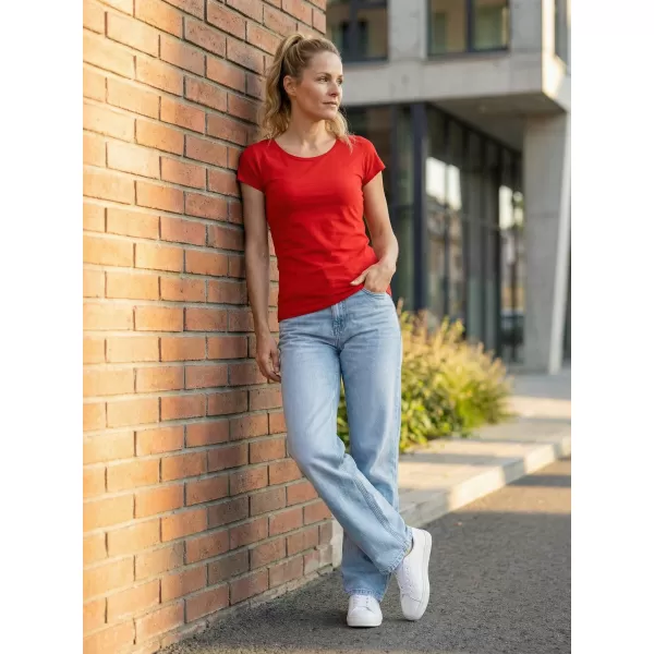  Ženska majica s kratkimi rokavi ALTISPORT NoPrint NP/ALW221 RDEČA 