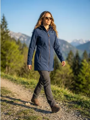 Ženski softshell plašč ALTISPORT CIARA TEMNO MODRA