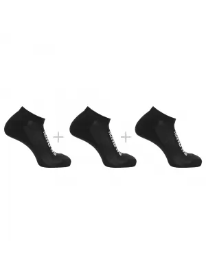Nogavice SALOMON EVERYDAY LOW 3-PACK LC2087000 ČRNA/ČRNA/ČRNA